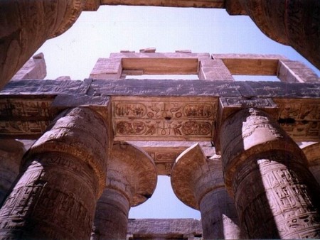 Капители Карнакский храм. Египет